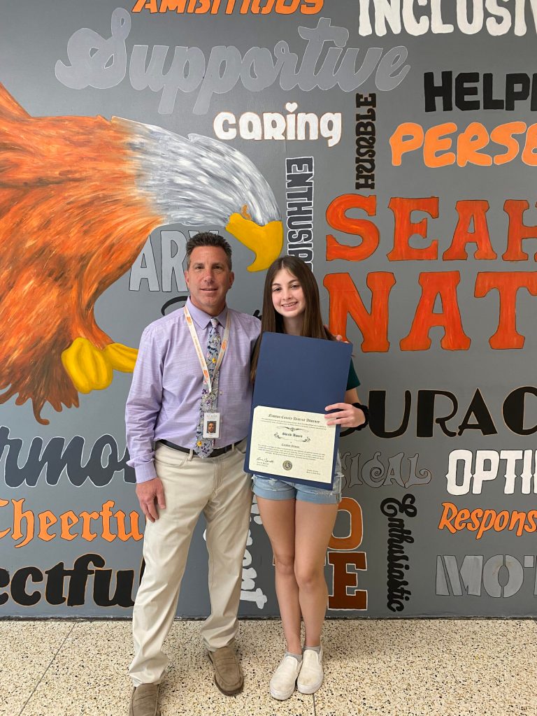 H. Frank Carey student receives SHIELD Award