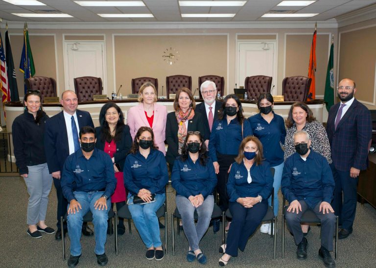Town officials honor M.T.O. Shahmaghsoudi School of Islamic Sufism for Volunteerism