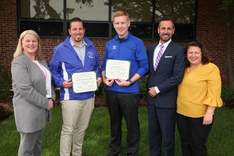 Council Member Dalimonte celebrates Port Washington school athletics department