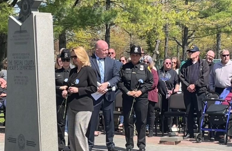 Legislator Mulé attends Memorial ceremony honoring Nassau’s fallen corrections officers