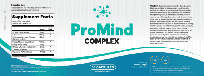 Promind Complex Ingredients List