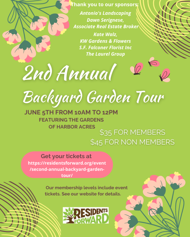 Residents Forward to host Second Annual Backyard Garden Tour