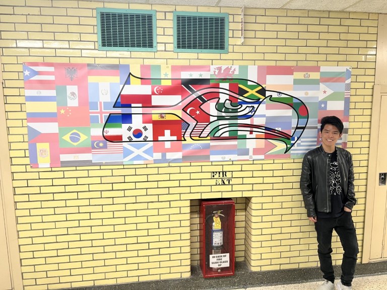 H. Frank Carey High School displays diversity flag H. Frank Carey High School displays diversity flag
