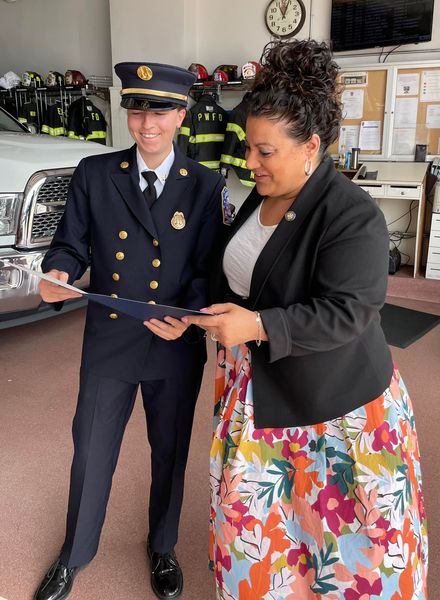 State Assemblywoman Sillitti sponsors resolution honoring Capt. Emma Nadel of the Port Washington Fire Department