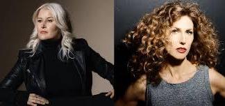 Paula Cole (l.) and Sophie B. Hawkins (r.) co-headline the Huntington Folk Festival on Saturday, July 16.