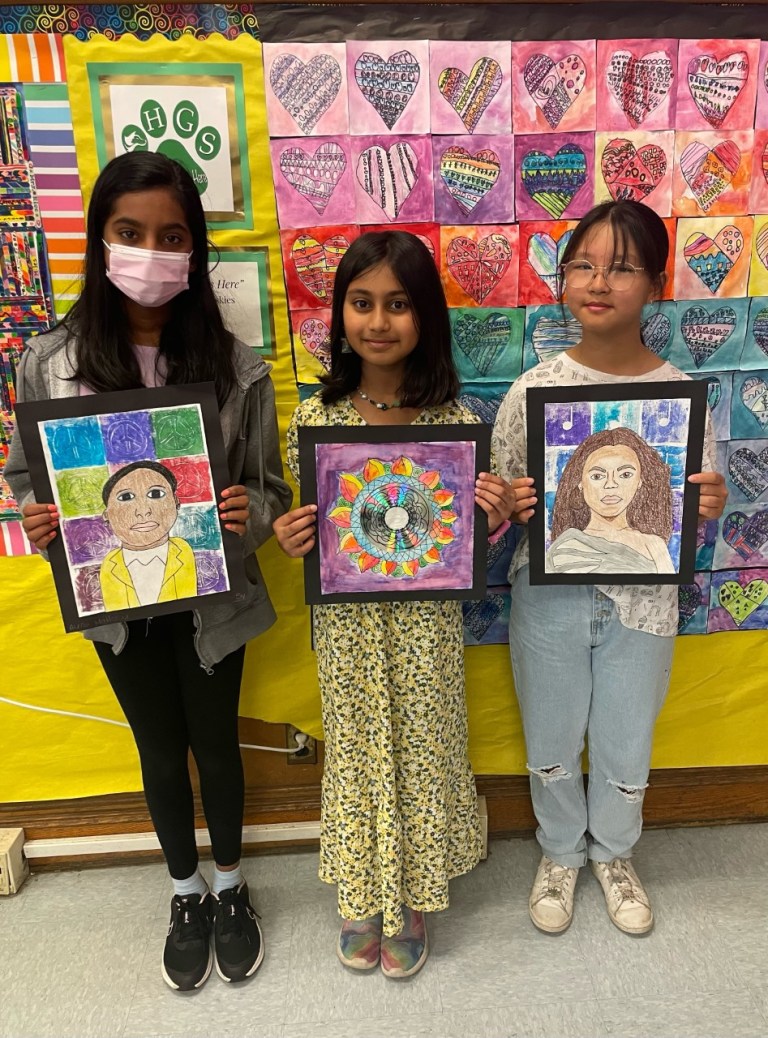 Hillside Grade School students’ artwork selected for virtual exhibit