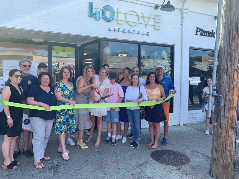A ribbon-cutting was held for 40 Love
