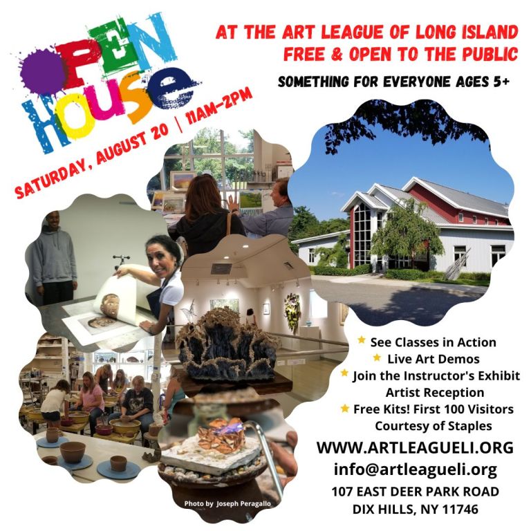 Art League of Long Island celebrates grand re-opening with an open house and artists’ reception