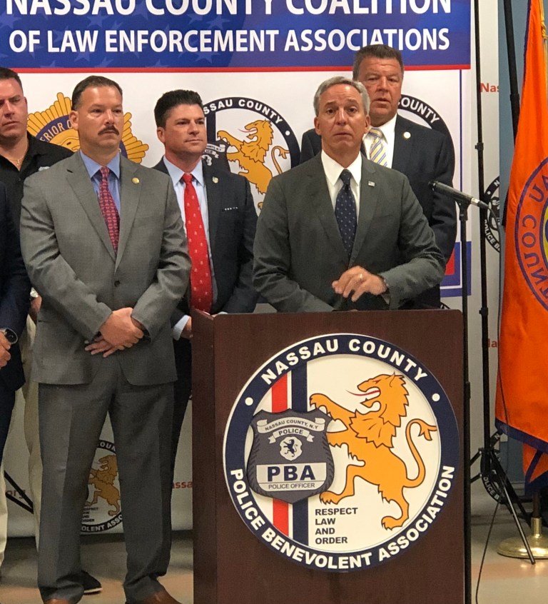 Jack Martins backed by three Nassau County police unions