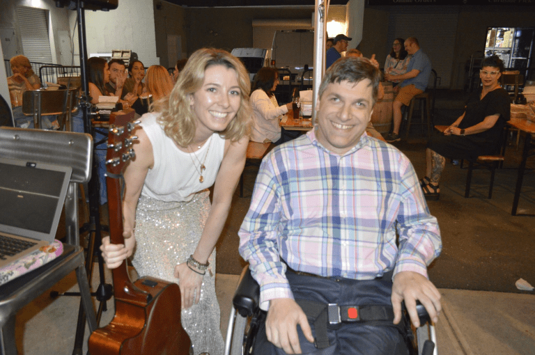 Friendship with Long Island musician KATH continues to help Mineola resident’s vision and prognosis