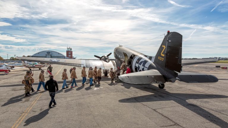 American Airpower Museum’s C-47B commemorates U.S. Air Force 75th anniversary!