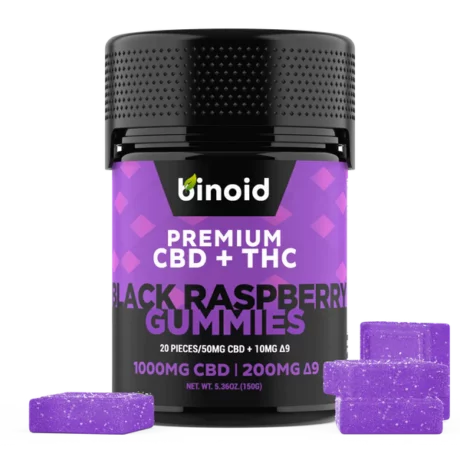 Binoid Black Raspberry D9 Gummies 