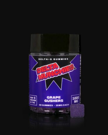 Delta Munchies Grape Gushers Delta 8 Gummies 