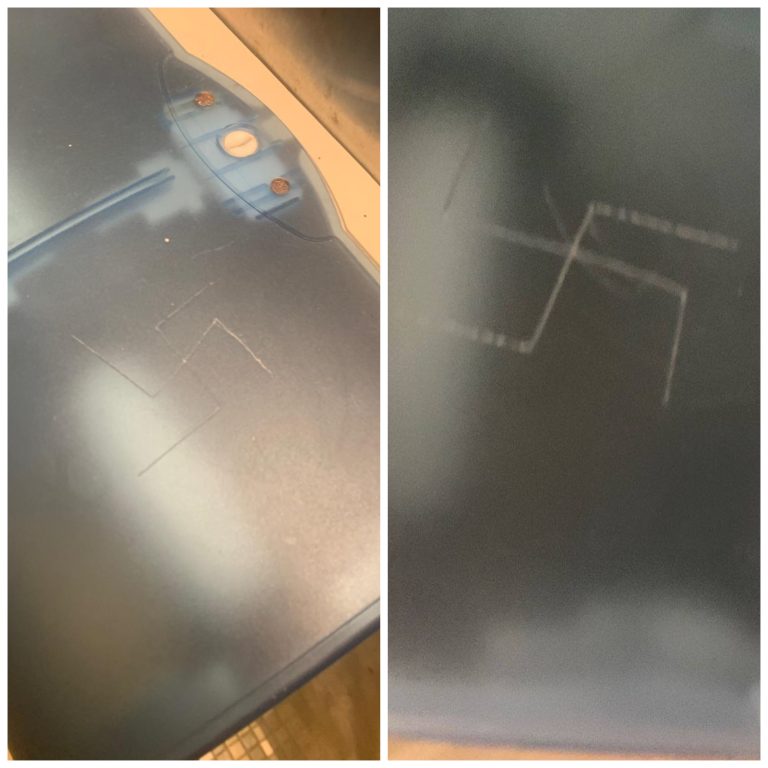 Swastikas found in bathroom stalls in Seaford