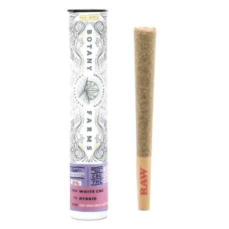 Botany Farms Delta 8 Pre Roll White CBG