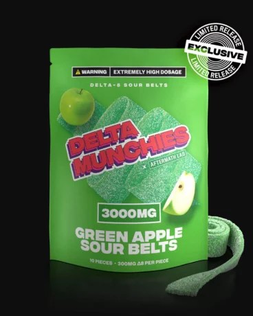 Delta Munchies Delta 8 Sour Belts 