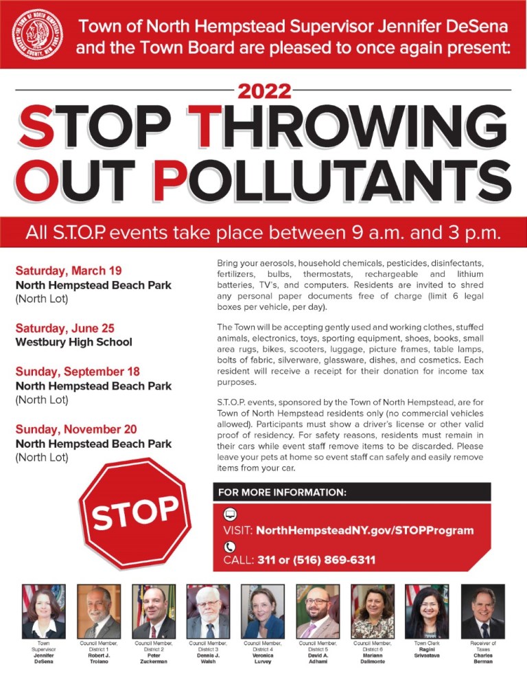 Town reminds residents about upcoming S.T.O.P. event Town reminds residents about upcoming S.T.O.P. event