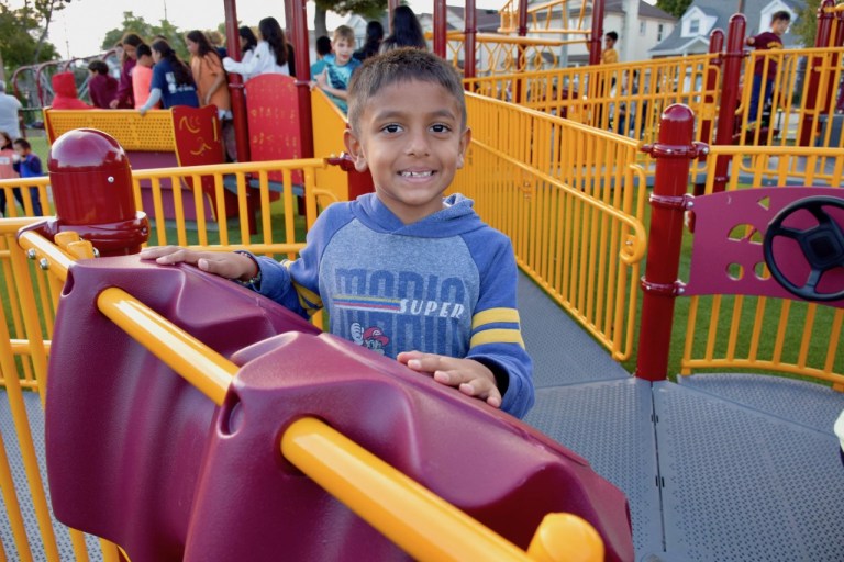 Ribbon cutting at New Hyde Park Road School’s inclusive playground
