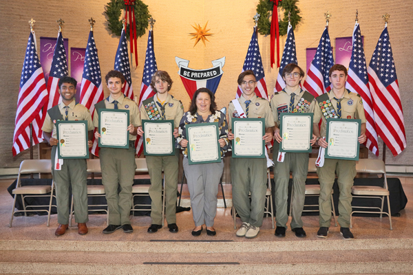 Town officials honor Eagle Scouts from Troop 7 in Port Washington