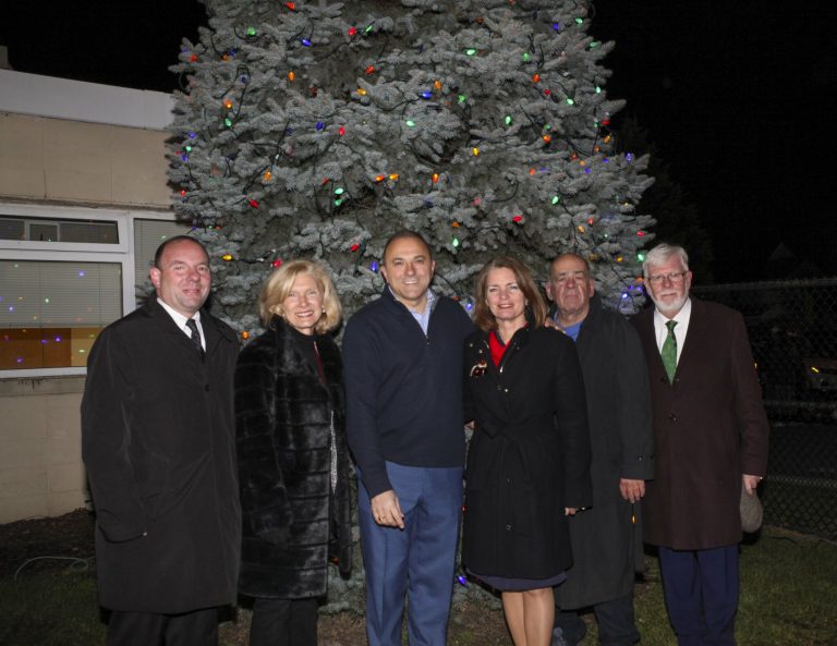 Town officials attend Village of Mineola tree lighting event