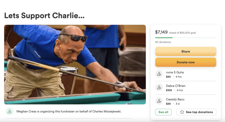 Charlie Mosiejewski dies at 52 as GoFundMe for family hits $7K