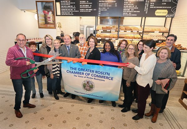 Ribbon cutting at Orwashers Bakery