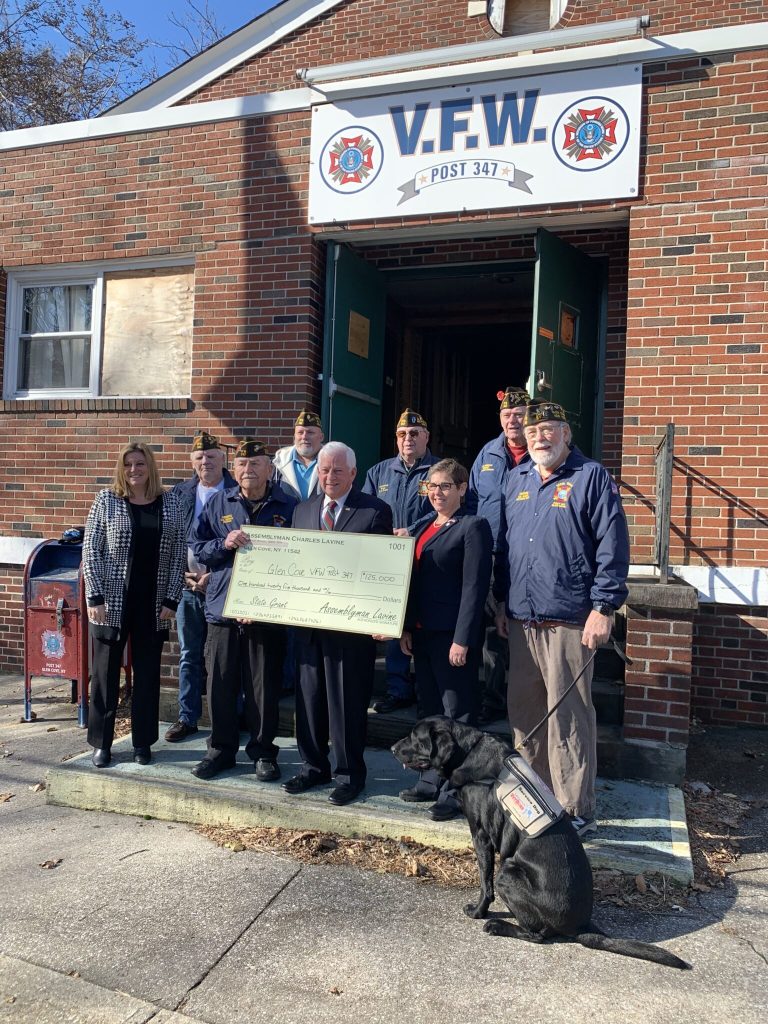 Grant secured by Assemblymember Lavine pushes Glen Cove VFW closer to rebuilding