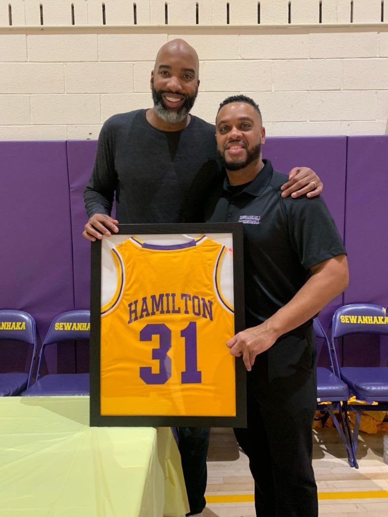 Sewanhaka High School retires jersey number of graduate Zendon Hamilton Sewanhaka High School retires jersey number of graduate Zendon Hamilton