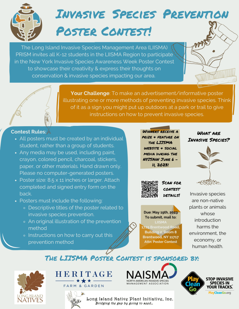 Poster contest for invasive species prevention Poster contest for invasive species prevention