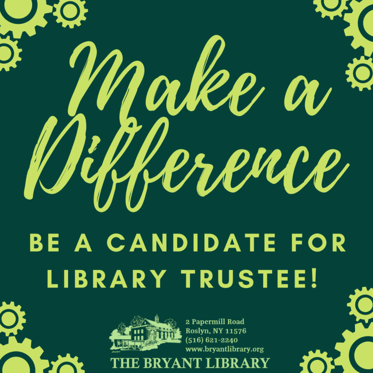 Consider becoming a Bryant Library trustee