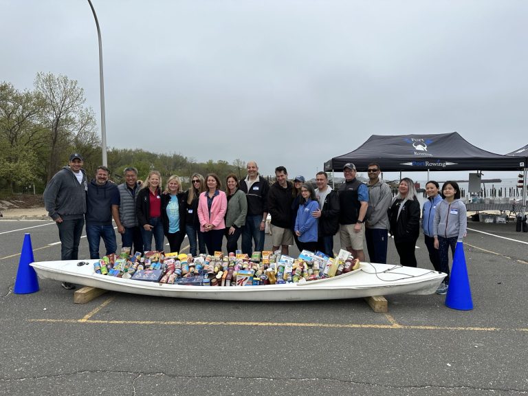 Port Rowing donates a boatload of food