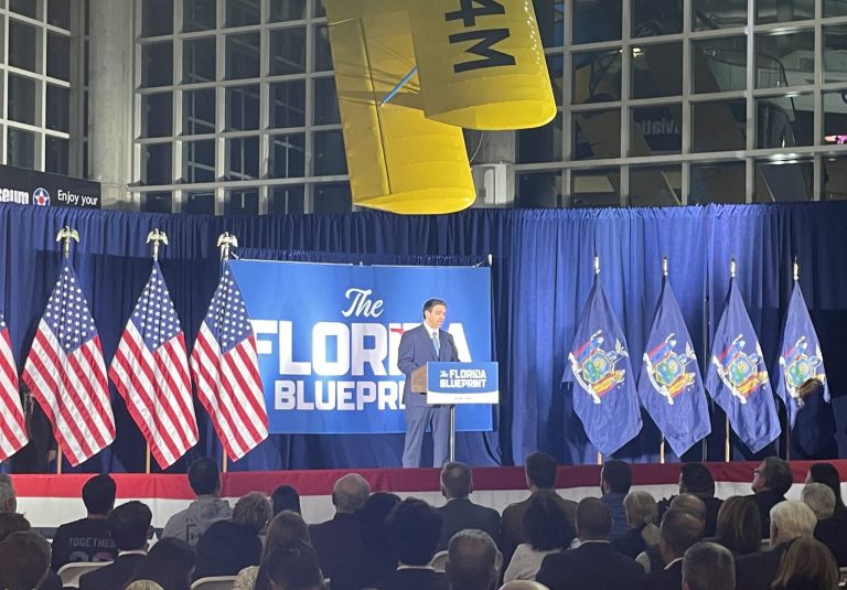Florida’s DeSantis calls Trump indictment ‘flimsy’ at Nassau event