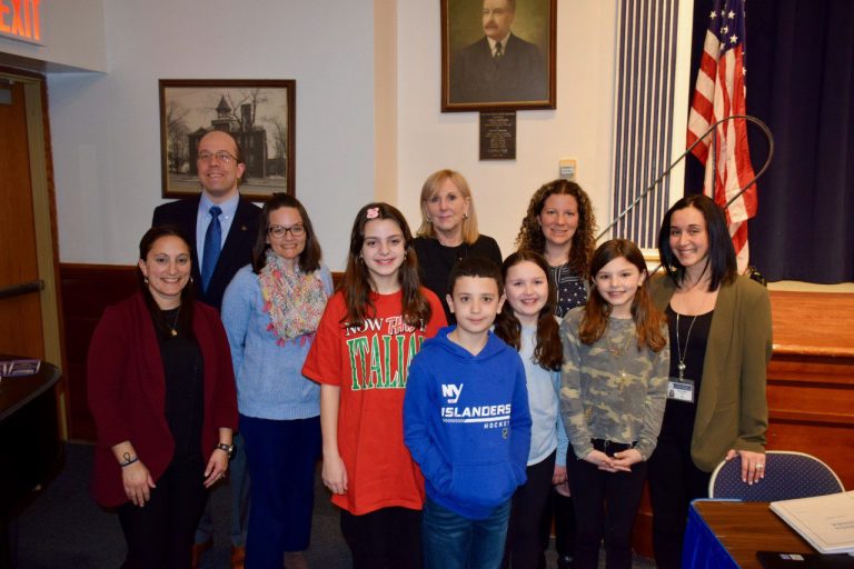 Floral Park-Bellerose School students present on new club at April board meeting Floral Park-Bellerose School students present on new club at April board meeting