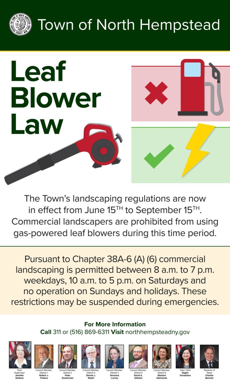 Town’s landscaping law prohibiting gas-powered leaf blowers back in effect as of June 15