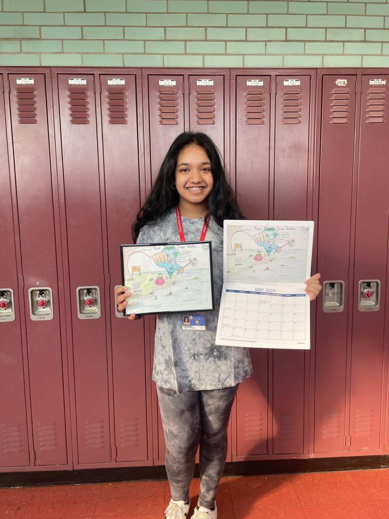 Sewanhaka’s Floral Park Memorial High School eighth grader wins art award from New York Water Environmental Association