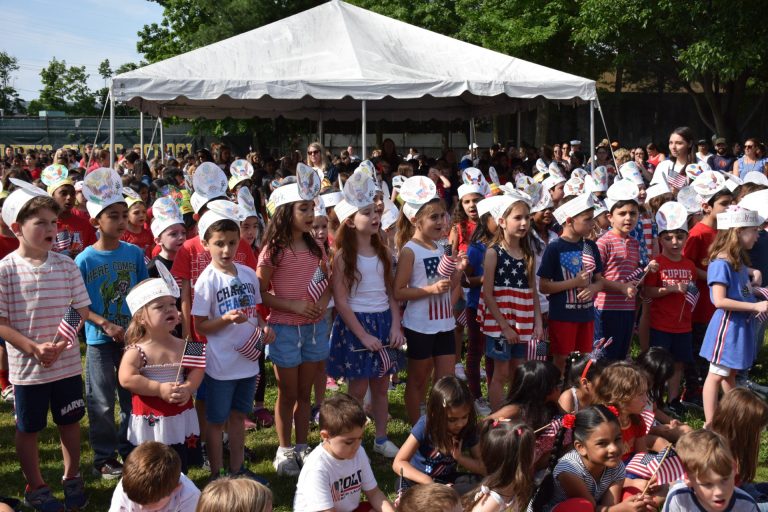 Floral Park-Bellerose’s John Lewis Childs School hosts Flag Day celebration