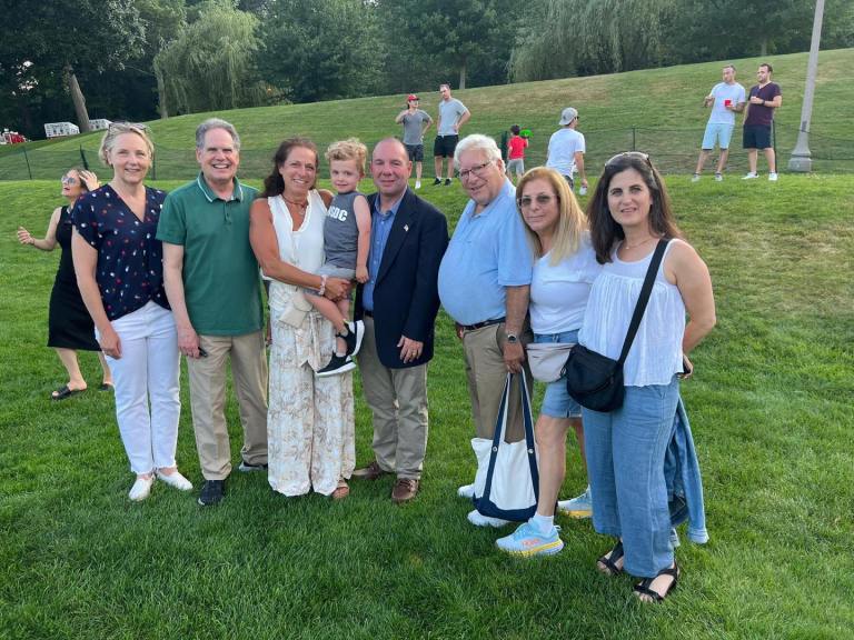 Town officials attend East Hills July 4th fireworks celebration