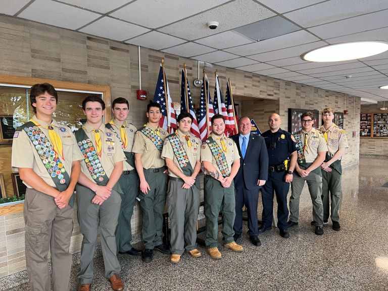 North Hempstead Council Member Zuckerman honors Eagle Scouts from Troop 200 of Williston Park