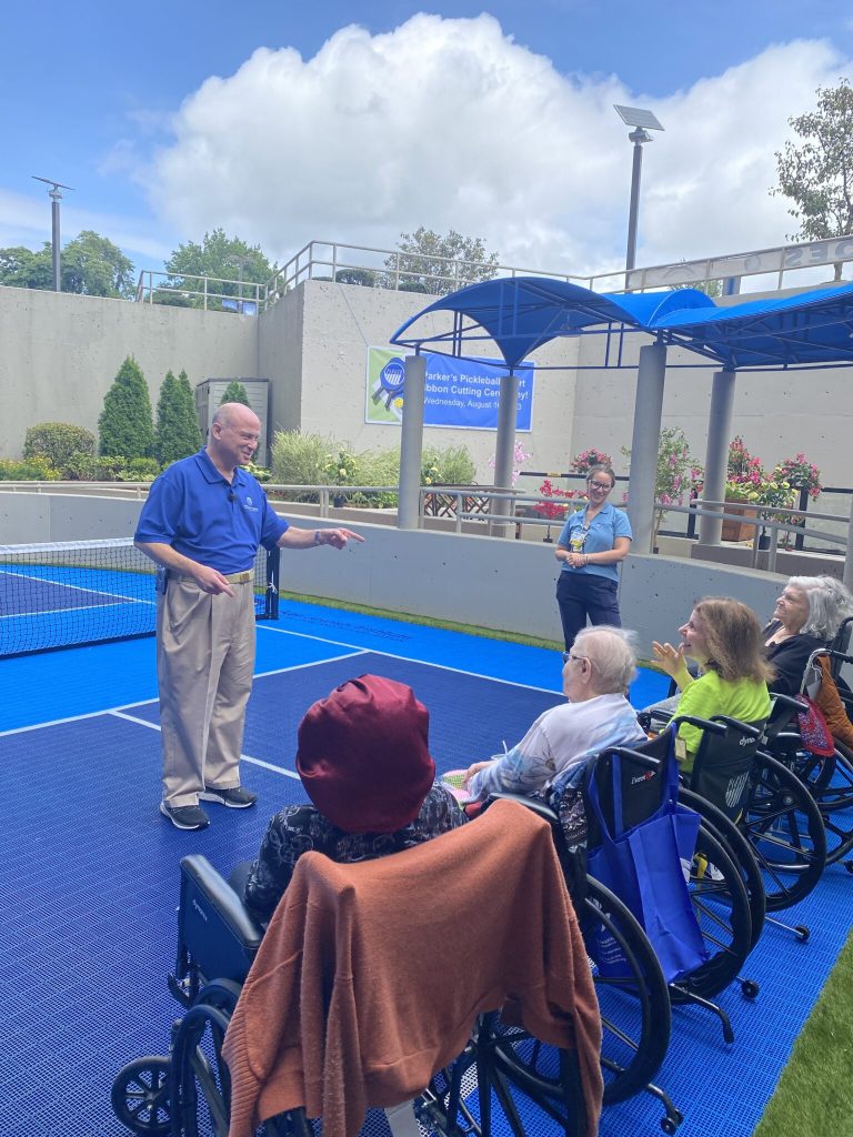 The Parker Jewish Institute opens outdoor pickleball court The Parker Jewish Institute opens outdoor pickleball court