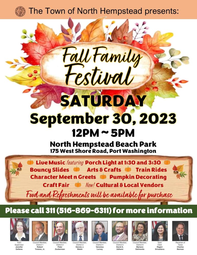 North Hempstead to host fall family festival event