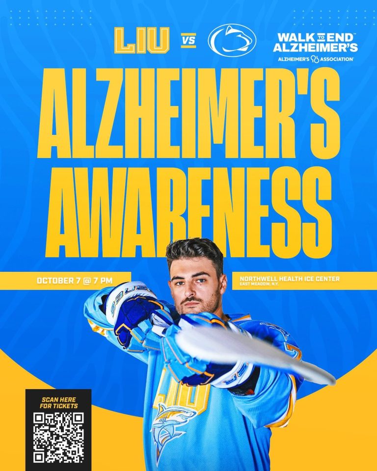 LIU hockey partners with Alzheimer’s Association for awareness game