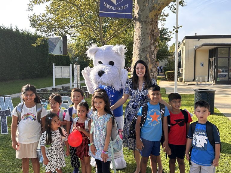 Herricks students bring energy and enthusiasm to school on day one