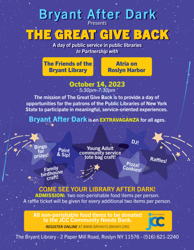 The Great Give Back 2023: Bryant After Dark! The Great Give Back 2023: Bryant After Dark!