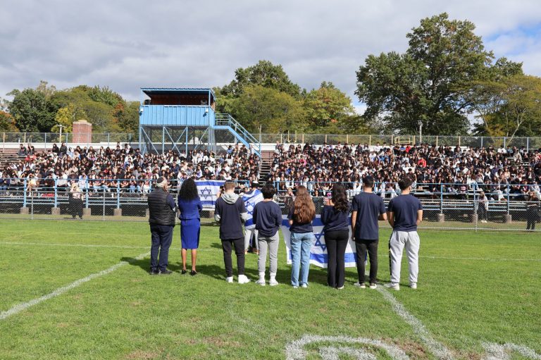 Great Neck North High School students host walkout in support of Israel