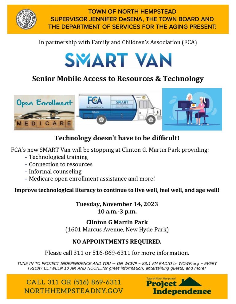 SMART van to visit North Hempstead