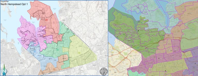 New district maps in North Hempstead, Nassau County
