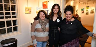 Town of North Hempstead Councilwoman Mariann Dalimonte, state Assemblywoman Gina Sillitti, with staff member Katie Bellimo in the middle.