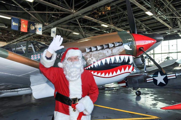 Pancake breakfast with Santa and Mrs. Claus at the American Airpower Museum