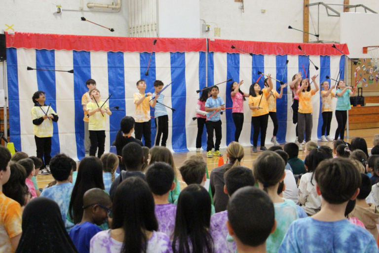 East Hills Elementary students put on a circus show