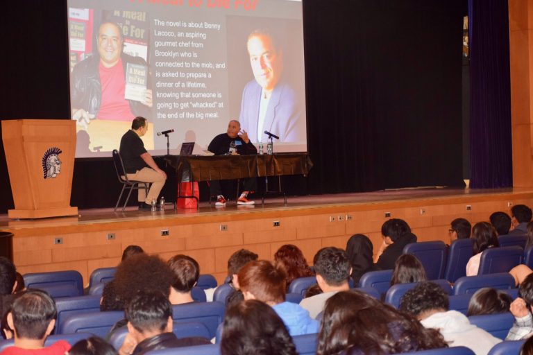 Sewanhaka’s New Hyde Park Memorial High School seniors receive visit from local actor